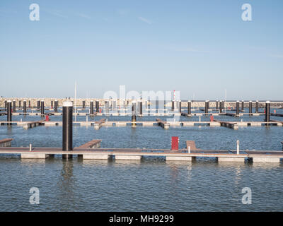 Die neue Marina in Cadzand-Bad Stockfoto