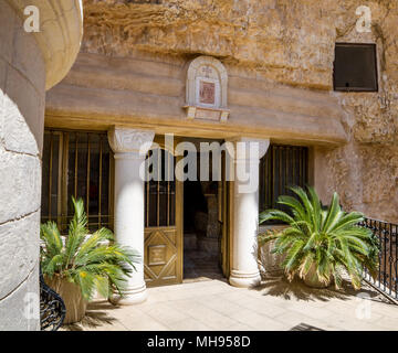 Die Griechisch-orthodoxe Kloster von Saint George von Choziba in Juda Wüste in der Nähe von Jericho im Heiligen Land, Israel Stockfoto