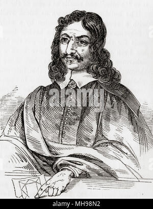 William Lilly, 1602 - 1681. Englisch Astrologe, Autor, Übersetzer und astrologischen Berater. Aus Old England: eine bildliche Museum, veröffentlicht 1847. Stockfoto