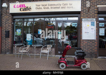 West Drayton, Großbritannien. 26. April 2018. Die com.cafe in Hillingdon. Stockfoto