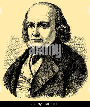 Pierre Jean de Béranger (August 19, 1780 geboren, starb am 16. Juli 1857) Stockfoto