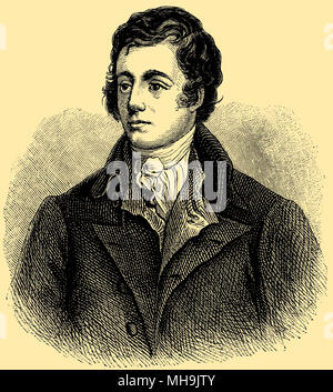 Robert Burns (Januar 25, 1759 geboren, gestorben Juli 21, 1796), Stockfoto