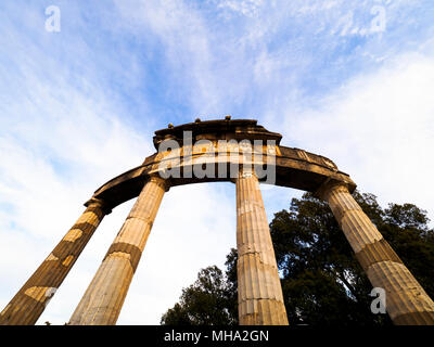 Venus-Tempel in Hadrians Villa in der Nähe von Tivoli - Rom, Italien Stockfoto