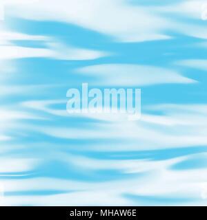 Blau Aquarell sea surface wave Pattern, Vector Illustration Stock Vektor