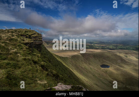 Brecon Beacons - Mais Du von Pen-y-Fan, der höchste Berg im südlichen Großbritannien Stockfoto