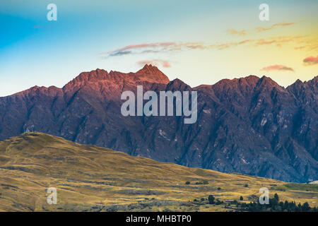 Queenstown in Neuseeland. Die Stadt der Abenteuer und Natur. Stockfoto