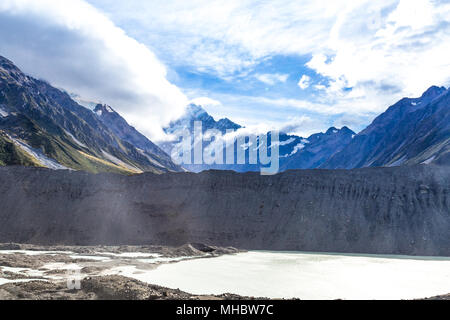 Aoraki Mount Cook Nationalpark, Neuseeland, Ozeanien. Stockfoto