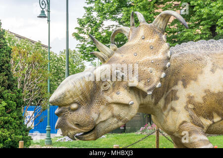 Dinosaurier Statue, jurassic Stockfoto