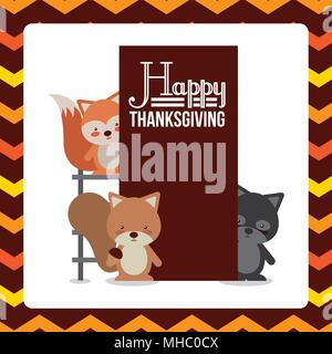 Happy Thanksgiving Design, Vektor eps Abbildung 10 Grafik Stock Vektor