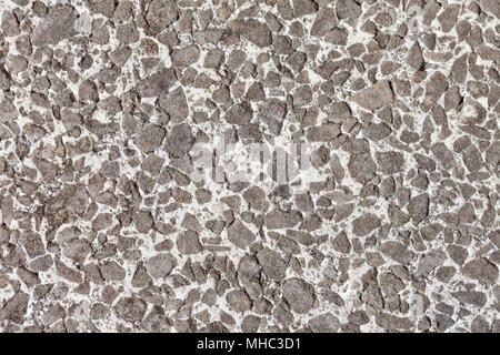 Terrazzo-boden Textur, die durch die Nutzung und im Laufe der Zeit verschlechtert. Stockfoto