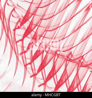 Rote Hand gezeichnet Aquarell transparente wave Hintergrund Muster, Vector Illustration Stock Vektor