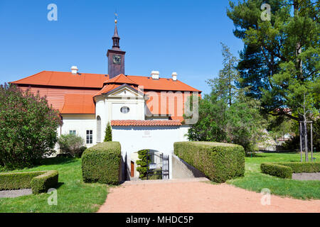 Barokní zámek z1601, Chrast u Chrudimi, Pardubický kraj, Česká republika/Barock Schlösser von 1601 mit Gärten, Chrast in der Nähe von Chrudim Stadt, Pardubi Stockfoto