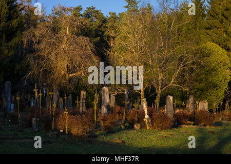 Friedhof Döllersheim Döllersheim (Friedhof), Waldviertel (Waldviertel), Österreich Stockfoto