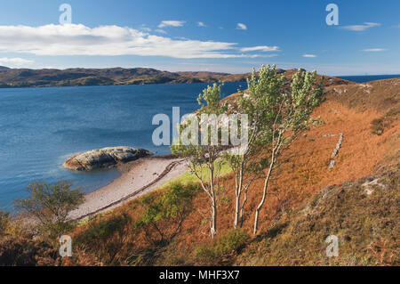 Loch Shieldaig von Shieldaig Halbinsel - Torridon, Ross-shire, Schottland. Stockfoto