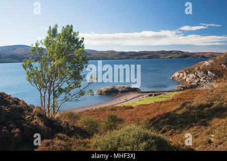 Loch Shieldaig von Shieldaig Halbinsel - Torridon, Ross-shire, Schottland. Stockfoto