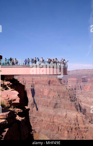 In und um West Rim des Grand Canyon Stockfoto