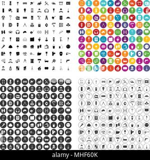100 Renovierung Icons Set Vektor in 4-Variante für jede Web Design isoliert auf weißem Stock Vektor