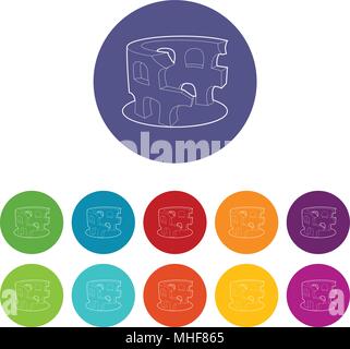 Kolosseum Symbol, outline Style Stock Vektor