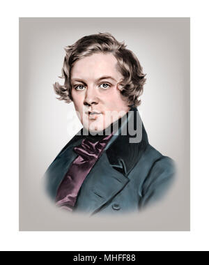 Robert Schumann 1810 - 1856 Deutscher Komponist Stockfoto