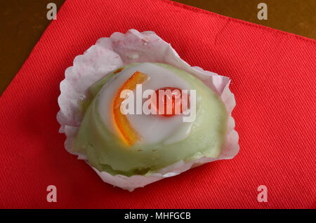 Dessert: CASSATA SICILIANA im Restaurant Stockfoto