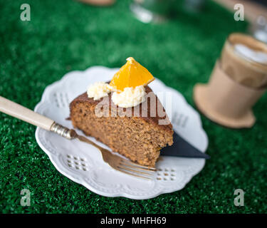 Kaffee und Kuchen Stockfoto