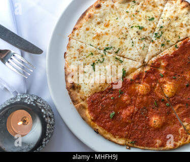 Italienisches Essen im Restaurant Stockfoto