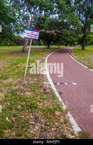 Yellagonga gemeinsamen Spaziergang um den Lake Joondalup Wanneroo W. Australien Stockfoto