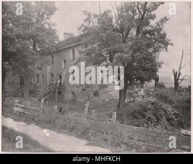 Geburtsort von James G. Blaine, West Brownsville, PA - Die Schreine abzuwehren, die die Pilger in dieser Welt wend ihren Weg sind n... Stockfoto