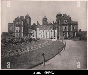 Aston Hall, Aston Park, - Estone im Domesday, - steht auf einem Hügel über dem River Tame, zwei Meilen nördlich von Birmingham Stockfoto