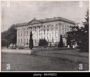 Moor Park war ursprünglich im Besitz der Abtei St. Alban, aber nach der Schlacht von Bosworth es dem König übergeben, und Henry V ... Stockfoto