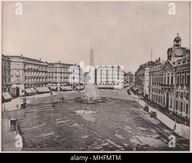 Puerta del Sol, Madrid, Spanien Stockfoto