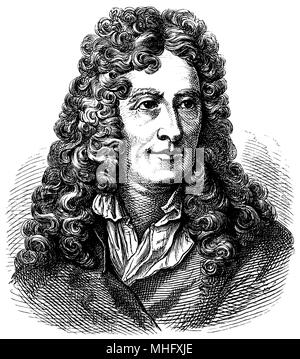 Nicolas Boileau - Despréaux (November 1, 1636 geboren, starb, 13. März 1711), Stockfoto