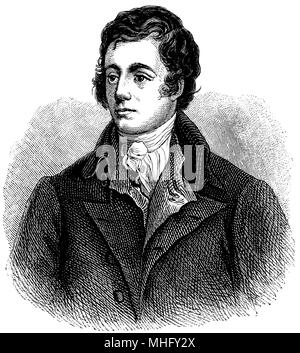 Robert Burns (Januar 25, 1759 geboren, gestorben Juli 21, 1796), Stockfoto