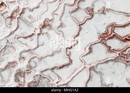 Pamukkale - Kalzium Einlagen von natürlichen Thermalquellen, Türkei Stockfoto