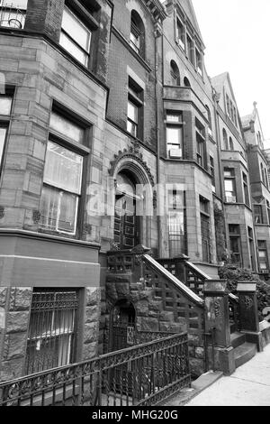 Der Leiter des New York Harlem Gebäude Stockfoto