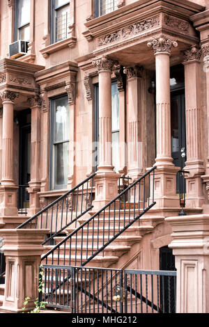 Der Leiter des New York Harlem Gebäude Stockfoto