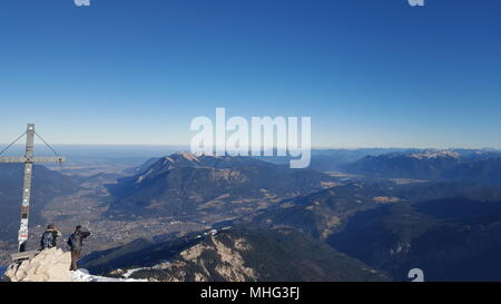 Deutsche Alpen im Winter Stockfoto