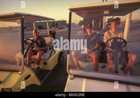 Dammam, Saudi-Arabien - die Golf üben auf der weitläufigen Saudi Aramco Compound in der östlichen Provinz Saudi-Arabiens. Stockfoto