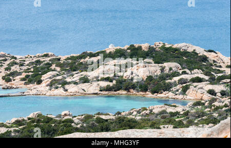 Insel Maddalena Natur, Felsen und Meer Stockfoto