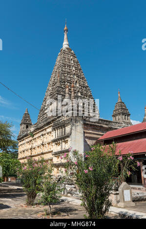 Maha Bodhi Pagode (Mahabodhi paya), Old Bagan, Myanmar (Birma) Stockfoto