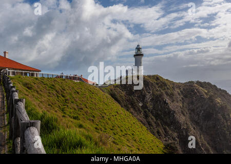 Cape Byron Licht - Stärkste Leuchtturm in Australien. Byron Bay, NSW, Australien Stockfoto