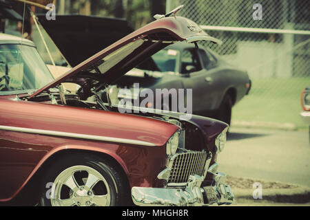 Amerikanische klassische Muscle Cars Stockfoto