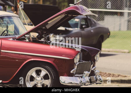 Amerikanische klassische Muscle Cars Stockfoto