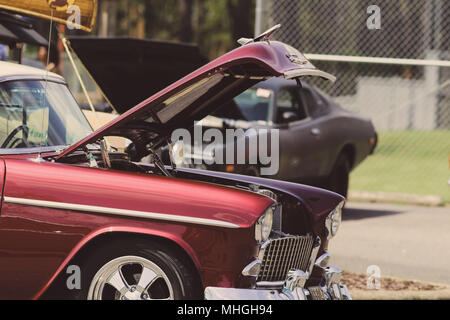 Amerikanische klassische Muscle Cars Stockfoto
