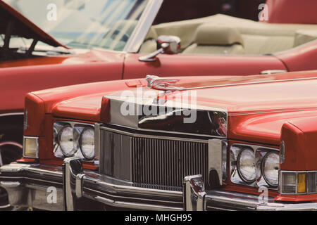 Amerikanische klassische Muscle Cars Stockfoto