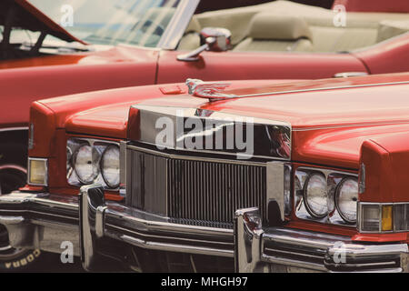 Amerikanische klassische Muscle Cars Stockfoto