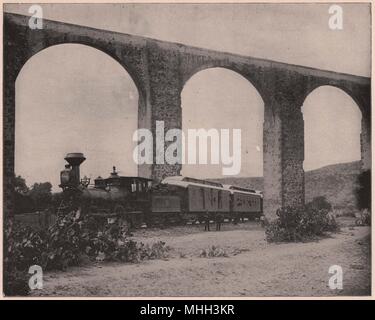 Aquädukt in der Nähe von Queretaro, Mexiko Stockfoto