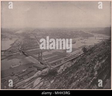 Blick auf Pittsburgh, Pennsylvania Stockfoto