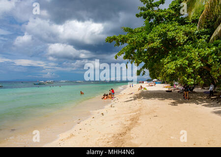 Alona Beach Bohol Philippinen April 20, 2018 Alona Beach Stockfoto