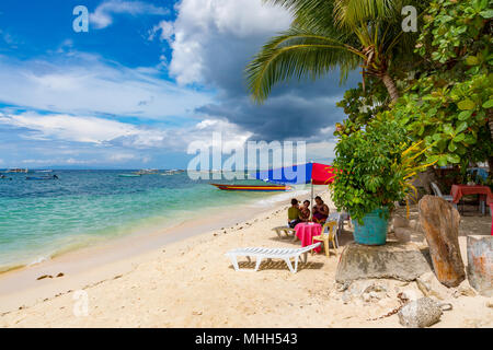 Alona Beach Bohol Philippinen April 20, 2018 Alona Beach Stockfoto